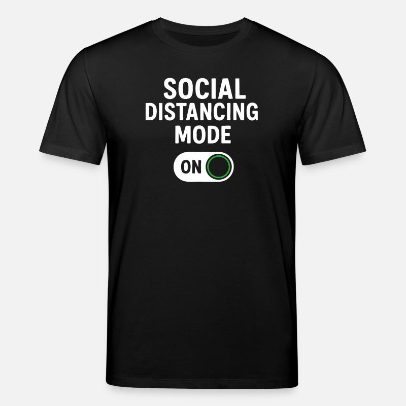 Mode de distanciation sociale activé - T-shirt bio CREATOR Stanley/Stella Unisexe - noir