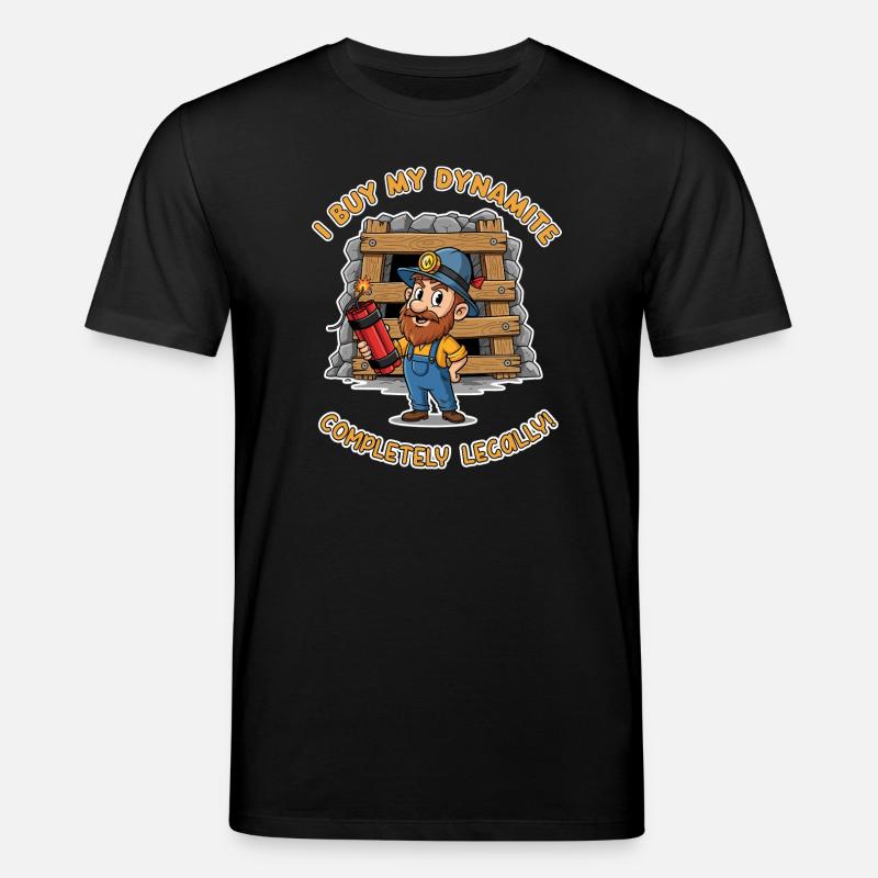 Dynamit-Miner ! - Stanley/Stella Unisex Bio-T-Shirt CREATOR  - Schwarz