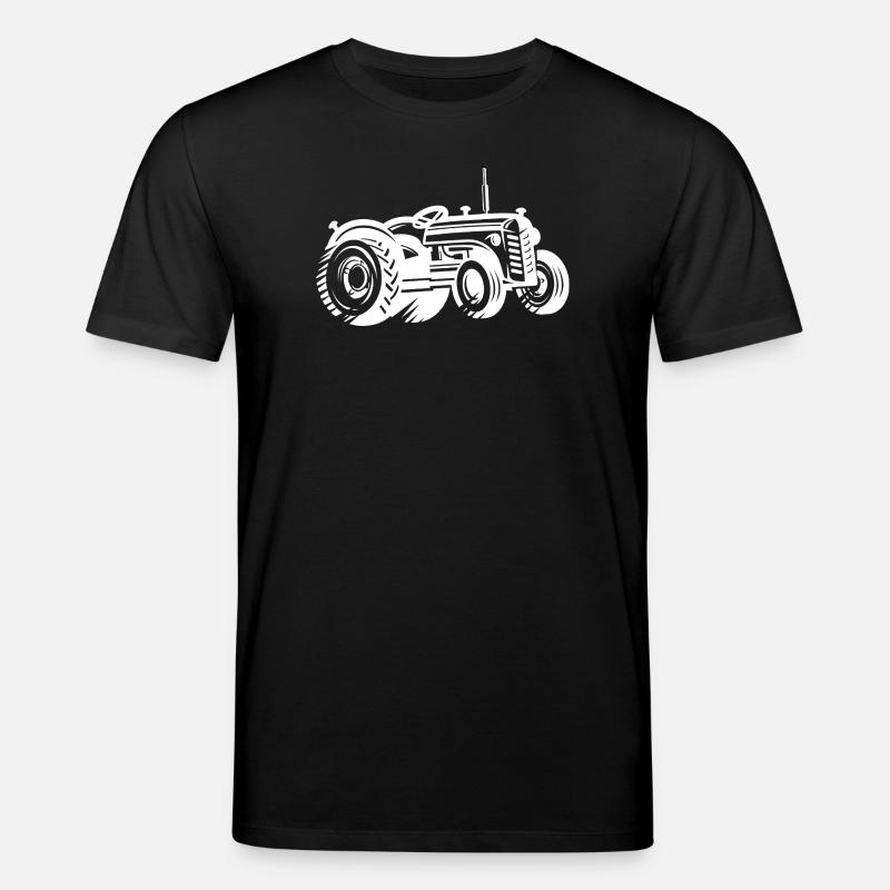Traktor Silhouette Bauer Landwirtschaft - Stanley/Stella Unisex Bio-T-Shirt CREATOR - Schwarz