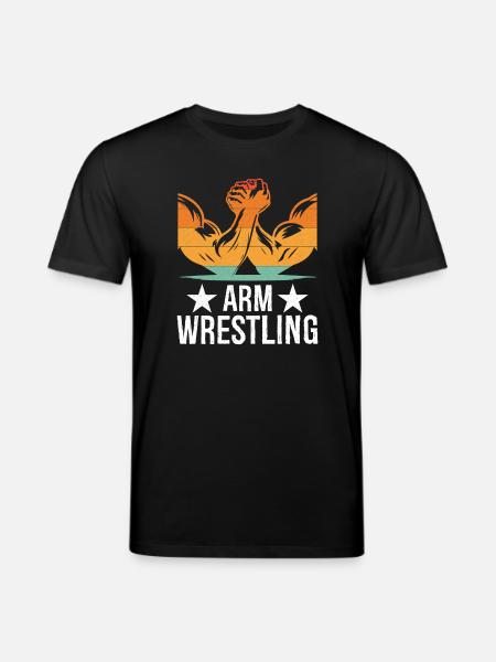 Arm Wrestling Tee - Stanley/Stella Unisex Bio-T-Shirt CREATOR - Schwarz