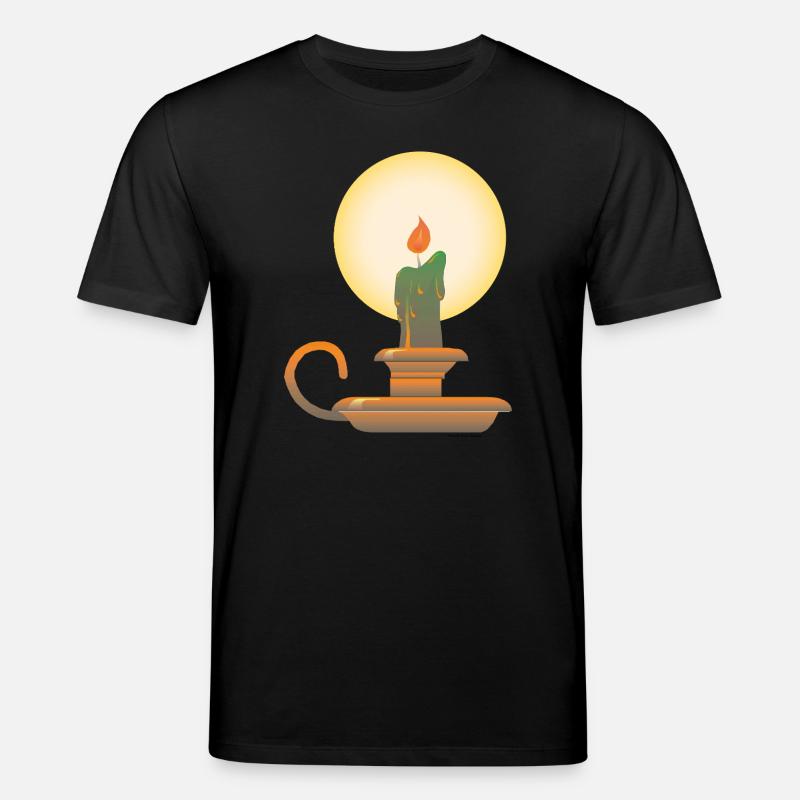 Candlestick | candlestick public Domain graphic - Stanley/Stella CREATOR Unisex Organic T-Shirt - black