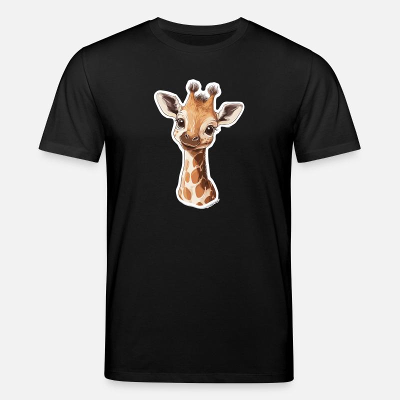 Giraffe - Stanley/Stella Unisex Bio-T-Shirt CREATOR  - Schwarz