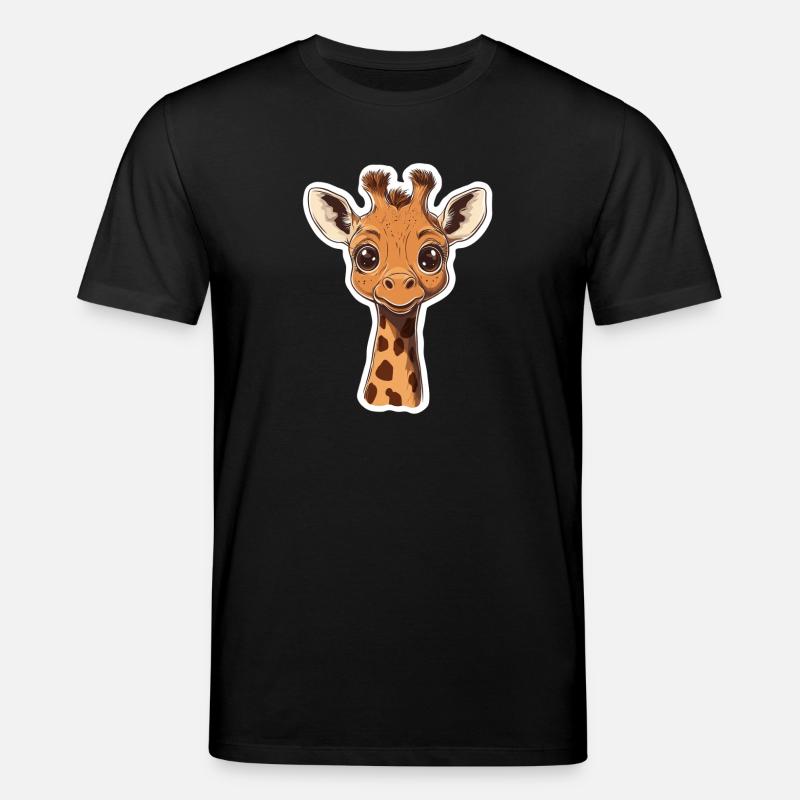 Giraffe - Stanley/Stella Unisex Bio-T-Shirt CREATOR  - Schwarz