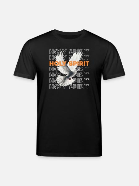 Dove of Holy Spirit - Stanley/Stella CREATOR Unisex Organic T-Shirt - black