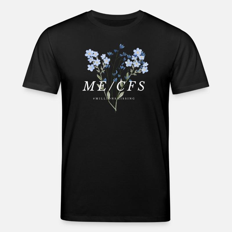 ME/CFS Flowers white - Stanley/Stella Unisex Bio-T-Shirt CREATOR  - Schwarz