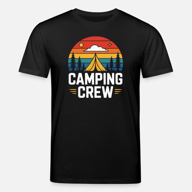 Sunset Camping Zelt Camping Crew - Stanley/Stella Unisex Bio-T-Shirt CREATOR - Schwarz