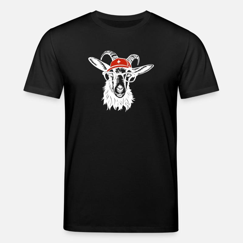 Billy bouc blanc - T-shirt bio CREATOR Stanley/Stella Unisexe - noir