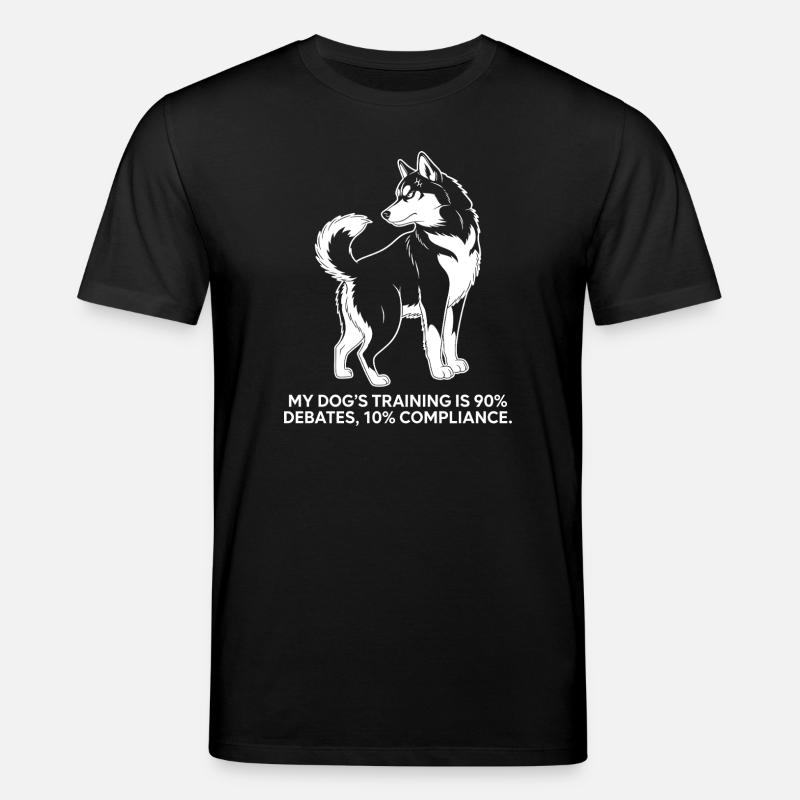 Debattierender Hund - Stanley/Stella Unisex Bio-T-Shirt CREATOR - Schwarz