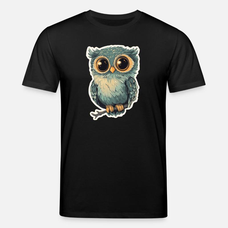 Eule - Stanley/Stella Unisex Bio-T-Shirt CREATOR  - Schwarz