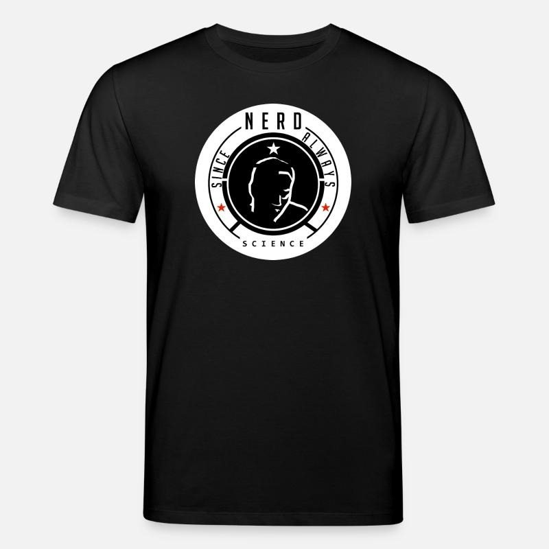 Nerd Wissenschaft Logo T-Shirt - Stanley/Stella Unisex Bio-T-Shirt CREATOR - Schwarz