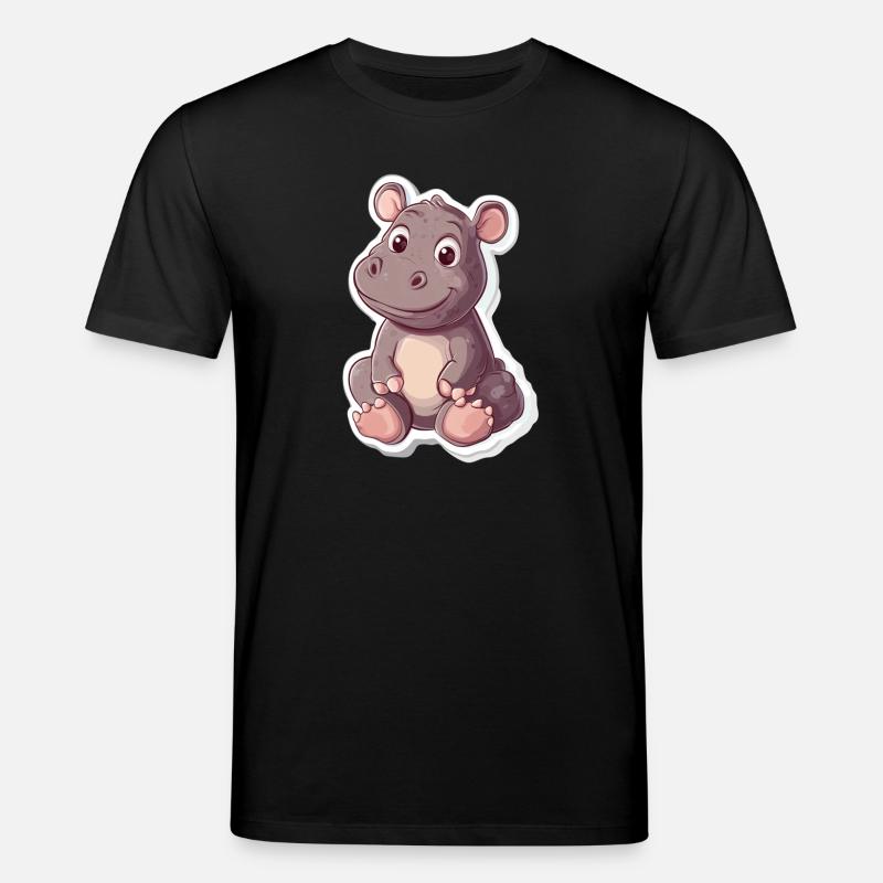 Nilpferd - Stanley/Stella Unisex Bio-T-Shirt CREATOR  - Schwarz