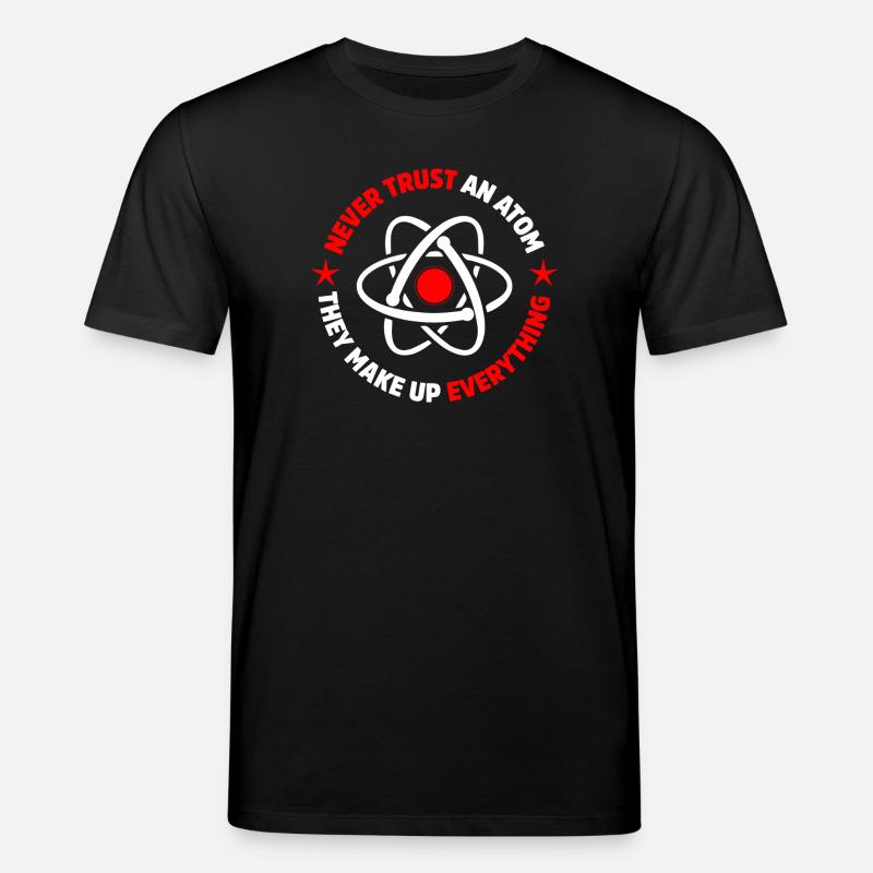 protons neutrons electrons - Stanley/Stella CREATOR Unisex Organic T-Shirt - black