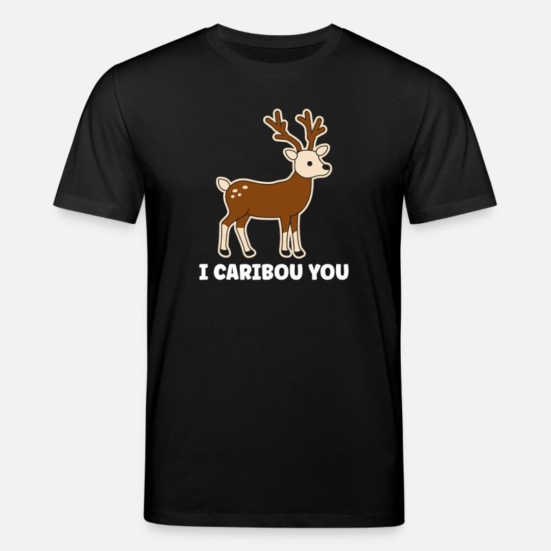 Festive Fox with Funny Phrase - Stanley/Stella CREATOR Unisex Organic T-Shirt - black