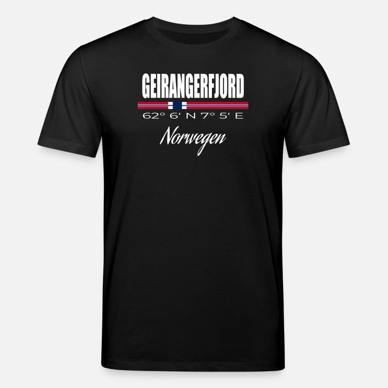 Geirangerfjord - Stanley/Stella Unisex Bio-T-Shirt CREATOR  - Schwarz