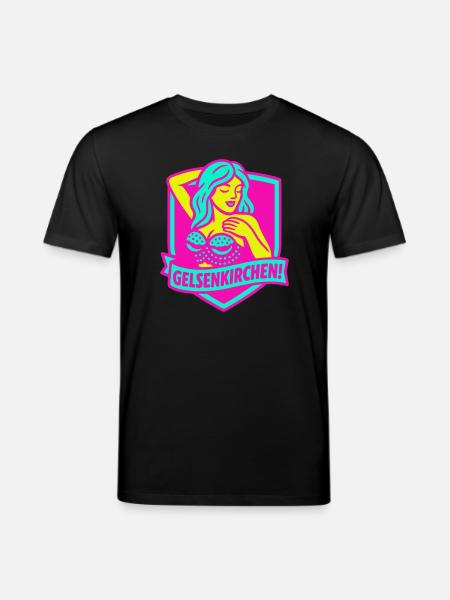 Gelsenkirchen Superstar in pink - Stanley/Stella CREATOR Unisex Organic T-Shirt - black