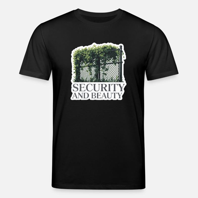 Bewachtes Gartenzaun-Design - Stanley/Stella Unisex Bio-T-Shirt CREATOR  - Schwarz