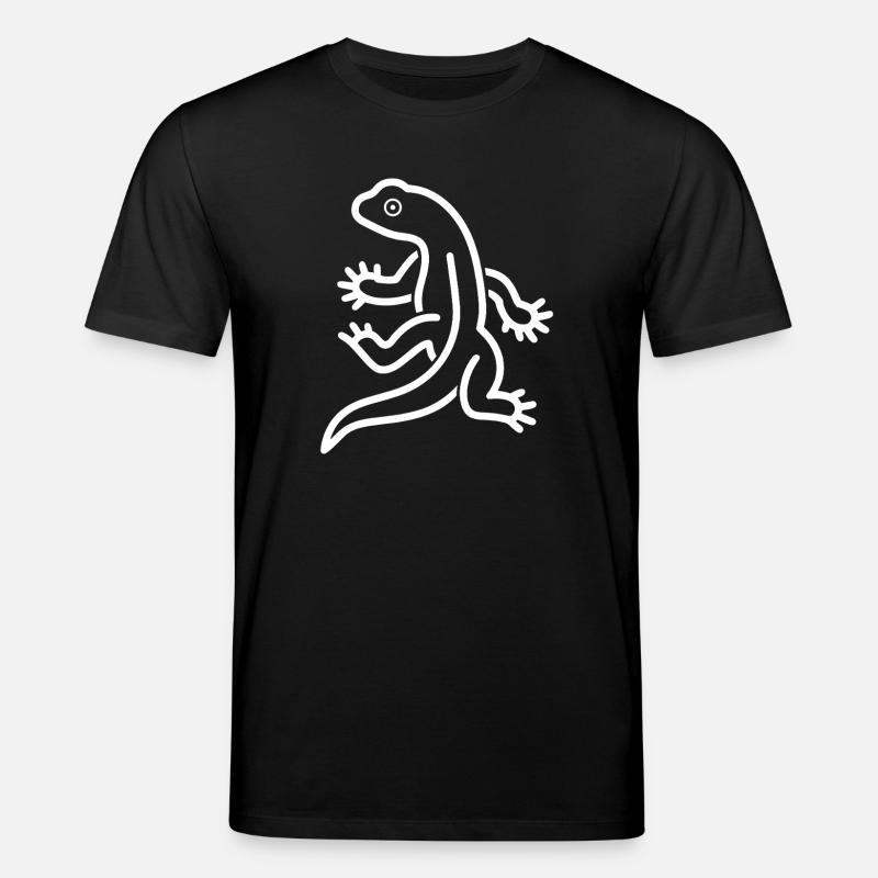 Gecko-Silhouette-Salamander - Stanley/Stella Unisex Bio-T-Shirt CREATOR  - Schwarz