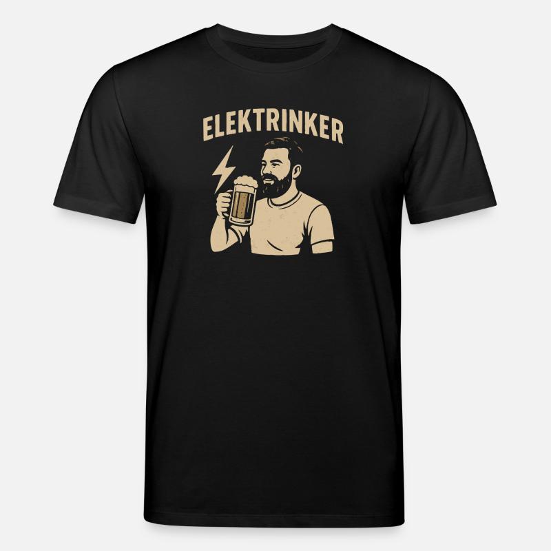 Elektrinker – Lustiger Spruch Geschenk Elektriker - Stanley/Stella Unisex Bio-T-Shirt CREATOR  - Schwarz