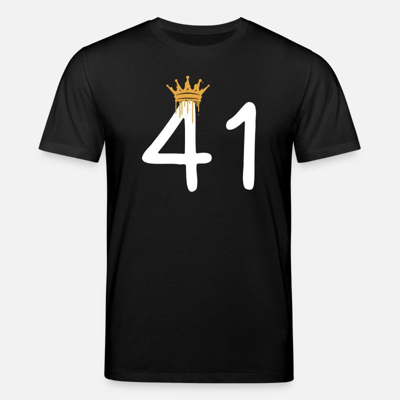 Königliche Graffiti-Nummer 41 - Stanley/Stella Unisex Bio-T-Shirt CREATOR - Schwarz