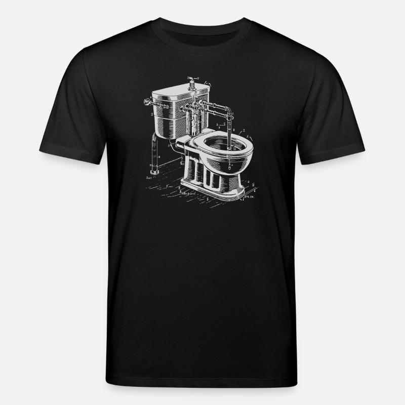 Plan de toilette Steampunk - T-shirt bio CREATOR Stanley/Stella Unisexe - noir