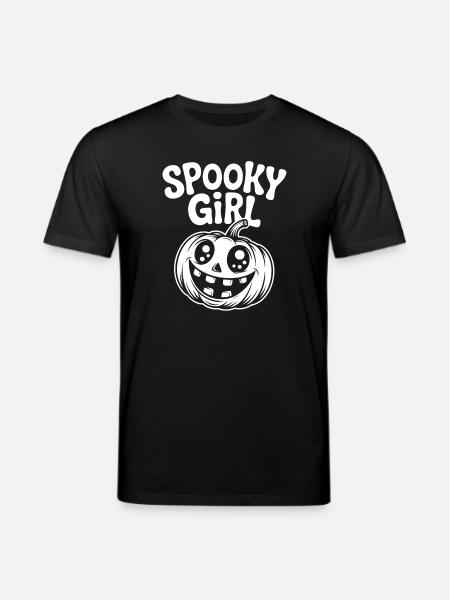 Scary pumpkin skull illustration - Stanley/Stella CREATOR Unisex Organic T-Shirt - black