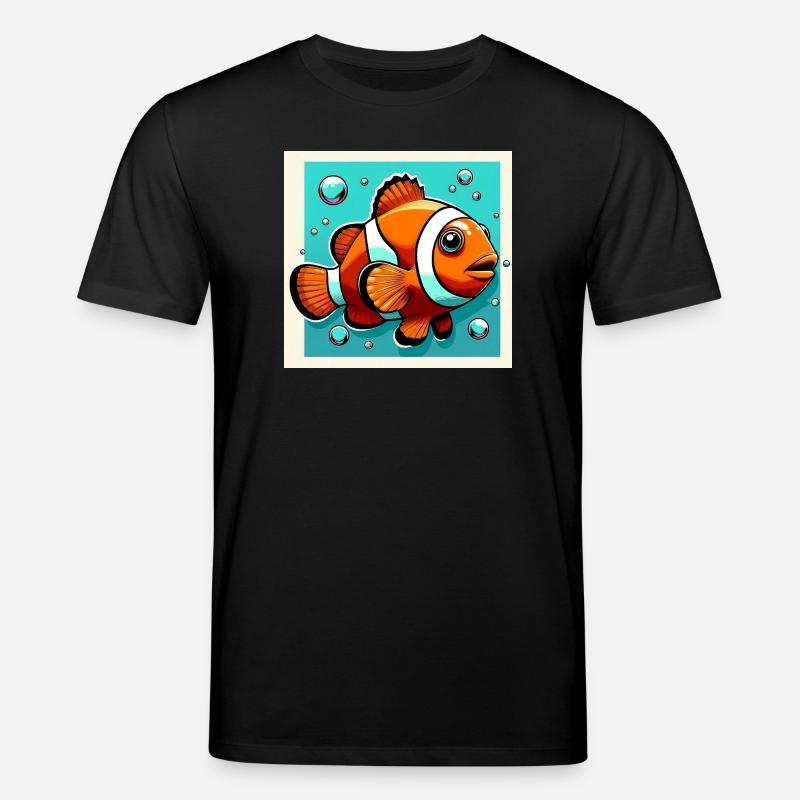 Clownfisch - Stanley/Stella Unisex Bio-T-Shirt CREATOR  - Schwarz