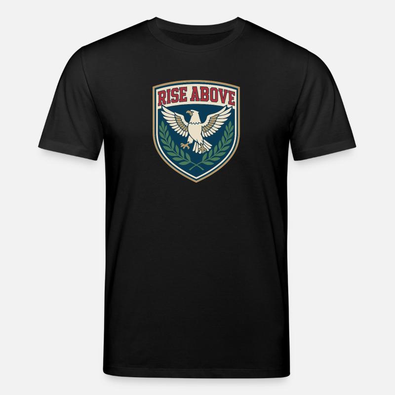 S’élever au-dessus – Eagle Crest - T-shirt bio CREATOR Stanley/Stella Unisexe - noir