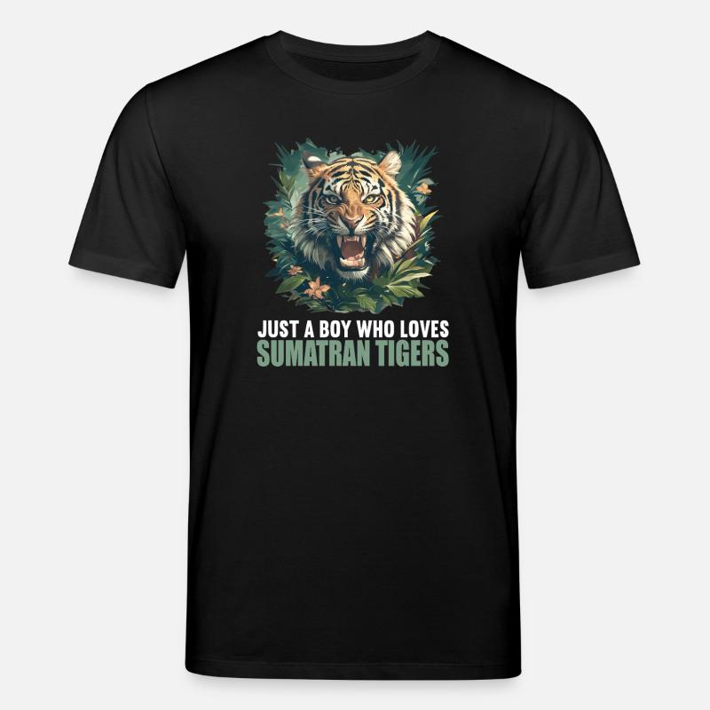 Sumatra-Tiger - Stanley/Stella Unisex Bio-T-Shirt CREATOR  - Schwarz