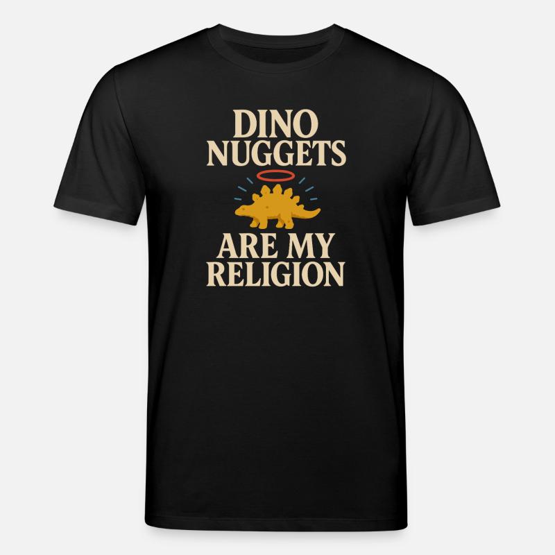 Dino Nuggets Nostalgie Drôle Snack Dinosaure - T-shirt bio CREATOR Stanley/Stella Unisexe - noir