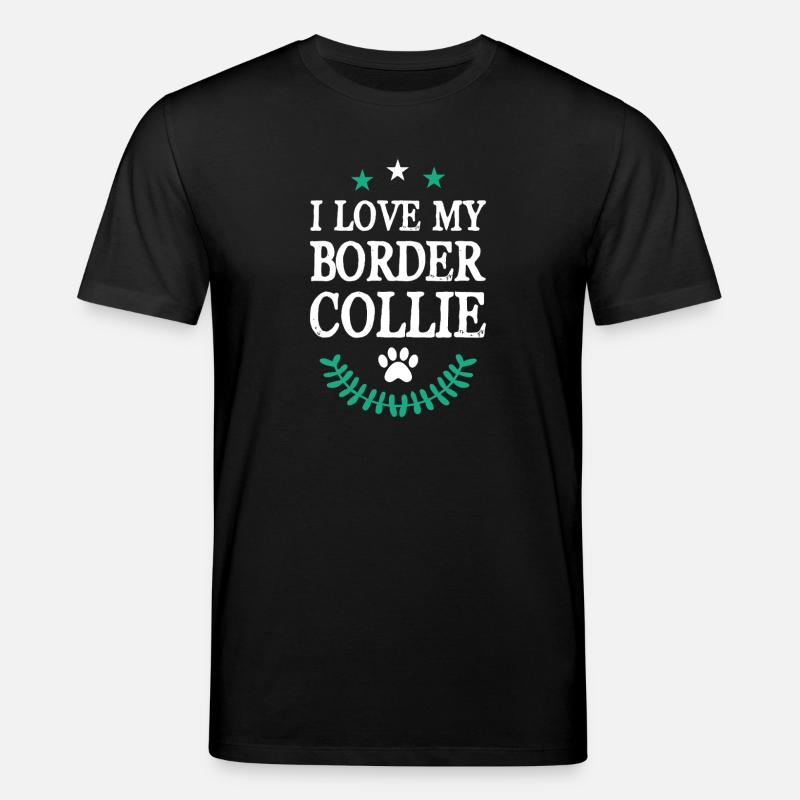 BORDER_COLLIE - Stanley/Stella Unisex Bio-T-Shirt CREATOR  - Schwarz