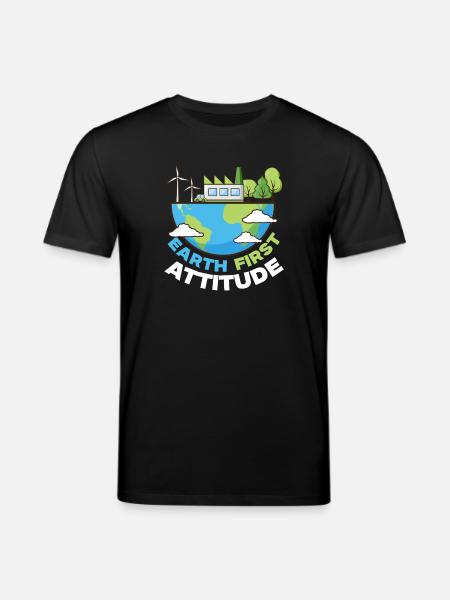 Ski Skifahrer Wintersport - Stanley/Stella Unisex Bio-T-Shirt CREATOR - Schwarz