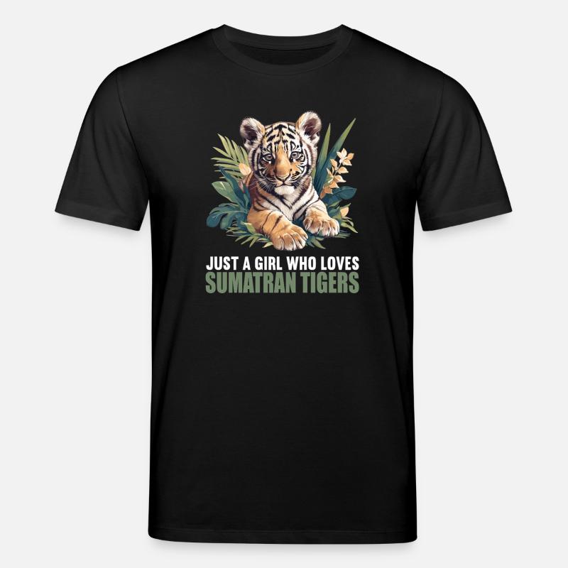 Sumatra-Tiger - Stanley/Stella Unisex Bio-T-Shirt CREATOR  - Schwarz