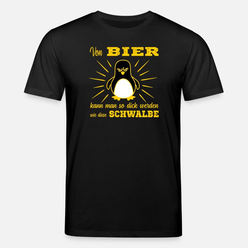 Bier Pinguin - Stanley/Stella Unisex Bio-T-Shirt CREATOR  - Schwarz
