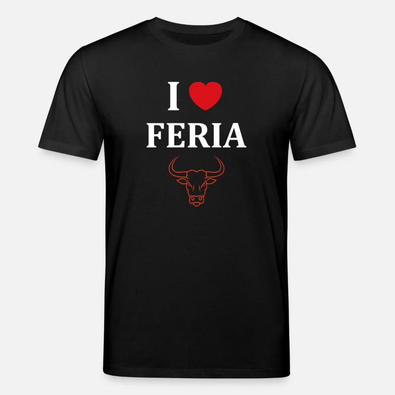 I love Feria Taureau - T-shirt bio CREATOR Stanley/Stella Unisexe - noir