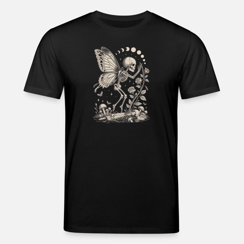 Gothic Skelett Fee mit Mondphasen - Stanley/Stella Unisex Bio-T-Shirt CREATOR  - Schwarz
