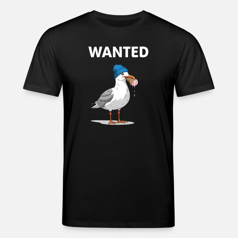 Gesucht Möwe Eiscreme Abenteuer - T-shirt bio CREATOR Stanley/Stella Unisexe - noir