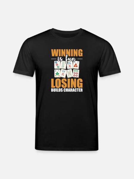 Chinese Mahjong Game Tournament Gift - Stanley/Stella CREATOR Unisex Organic T-Shirt - black