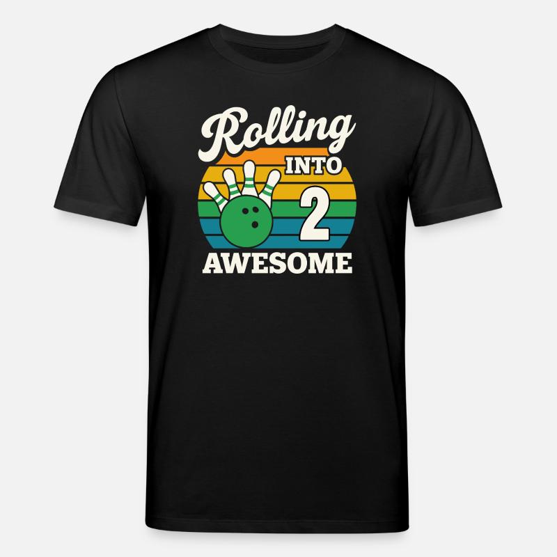 Rolling Into 2 mit Bowlingkugel - Stanley/Stella Unisex Bio-T-Shirt CREATOR  - Schwarz