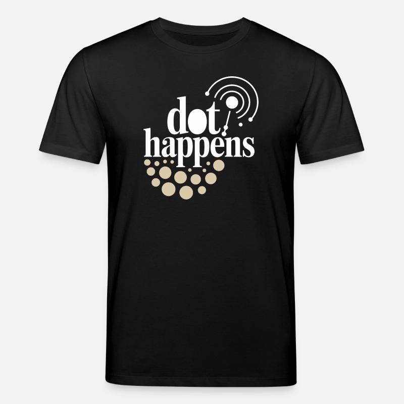 Dot Happens Morse Code Spaß - Stanley/Stella Unisex Bio-T-Shirt CREATOR - Schwarz