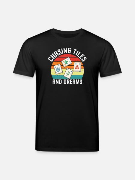 Funny Mahjong Gift - Stanley/Stella CREATOR Unisex Organic T-Shirt - black