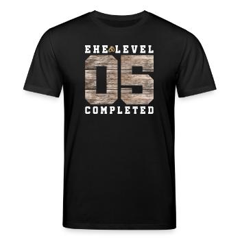 5. Hochzeitstag - Stanley/Stella Unisex Bio-T-Shirt CREATOR  - Schwarz - Vorne - Alina (178cm) & Michal (187cm)