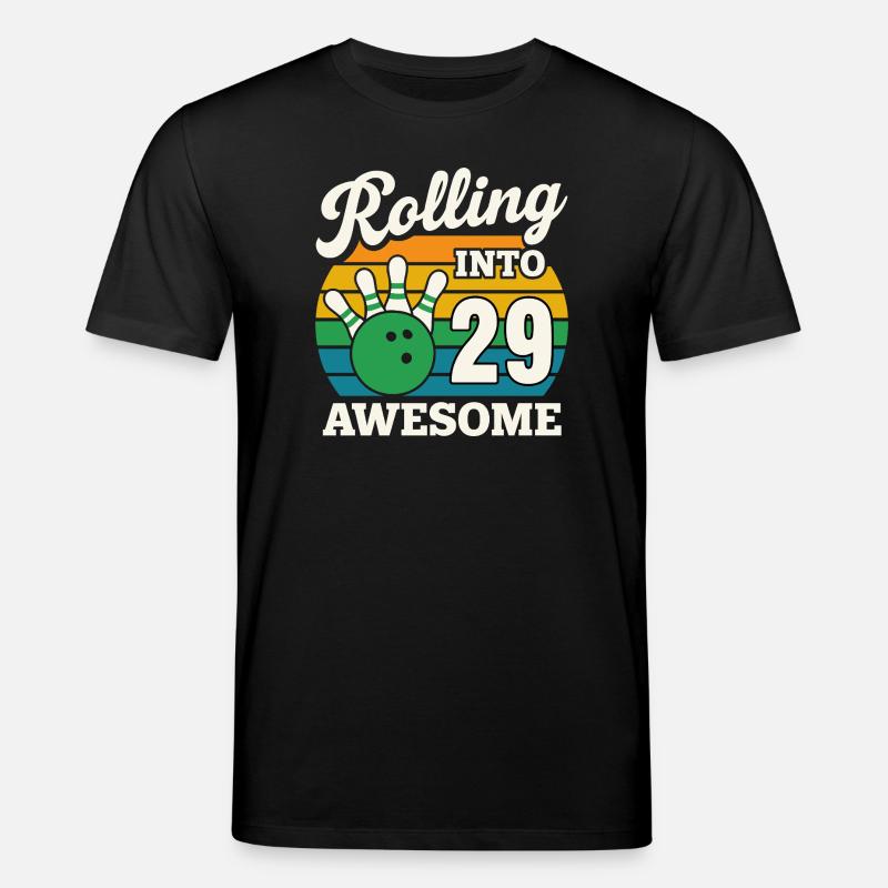 Bowling 29e anniversaire Célébration Graphique - T-shirt bio CREATOR Stanley/Stella Unisexe - noir