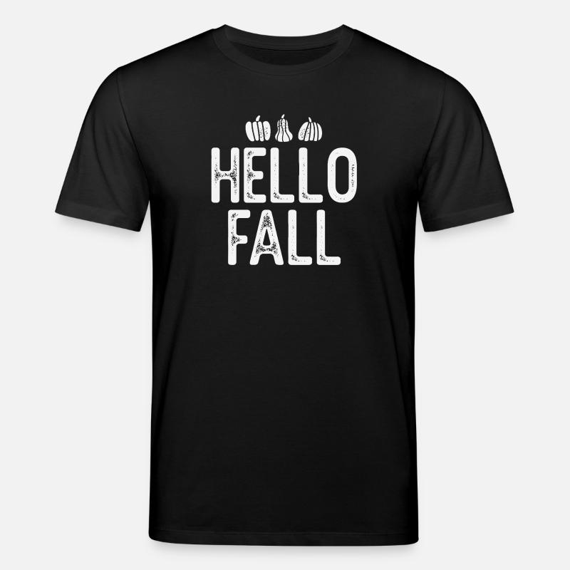 Citrouilles d’automne de style rustique - T-shirt bio CREATOR Stanley/Stella Unisexe - noir