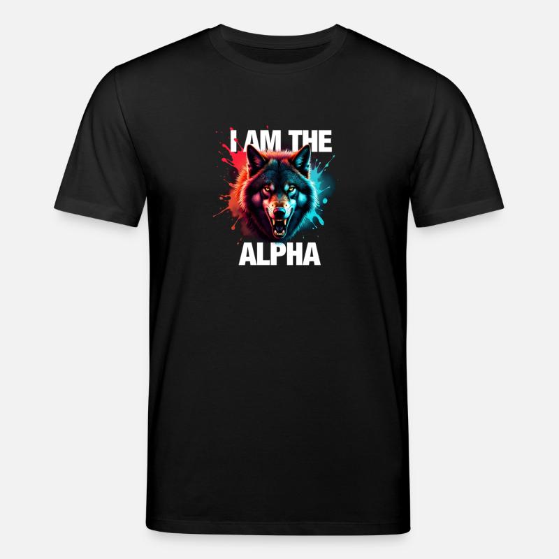 Je suis le loup alpha - T-shirt bio CREATOR Stanley/Stella Unisexe - noir