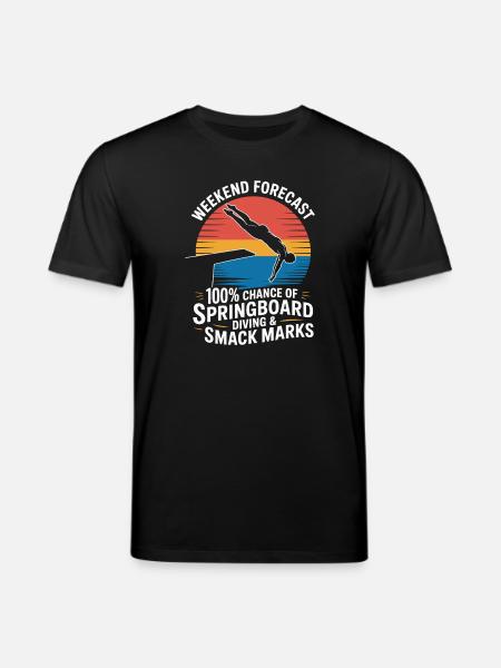 Diving diving board - Stanley/Stella CREATOR Unisex Organic T-Shirt - black