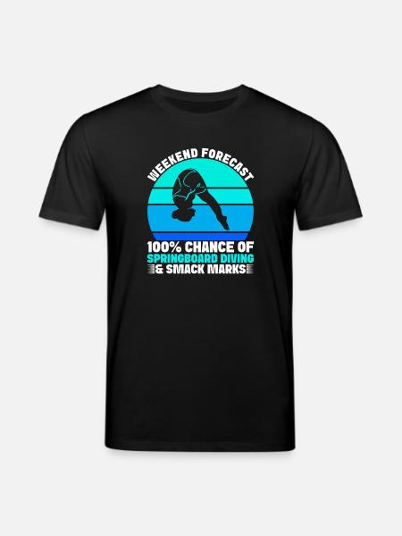 Diving diving board - Stanley/Stella CREATOR Unisex Organic T-Shirt - black
