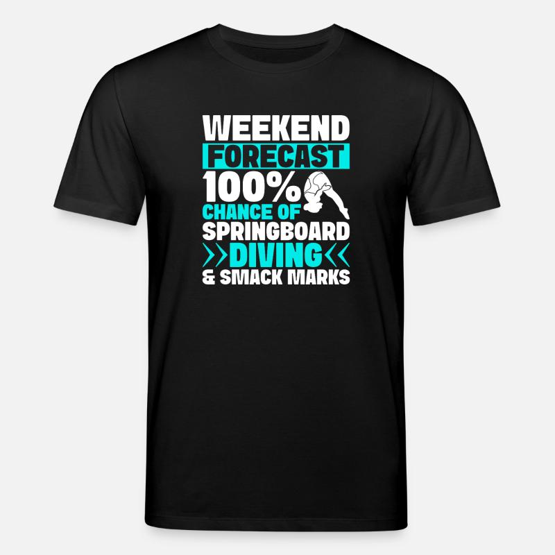 Kunstspringen Turmspringer Sprungbrett - Stanley/Stella Unisex Bio-T-Shirt CREATOR  - Schwarz