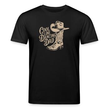 Décoration de style chapeau de cowboy pour papa danseur en ligne - T-shirt bio CREATOR Stanley/Stella Unisexe - noir - Devant - Alina (178cm) & Michal (187cm)
