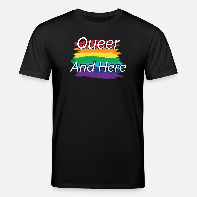Queer Pride Regenbogen Design - Stanley/Stella Unisex Bio-T-Shirt CREATOR - Schwarz