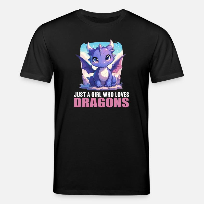 Drachen Drache - Stanley/Stella Unisex Bio-T-Shirt CREATOR  - Schwarz